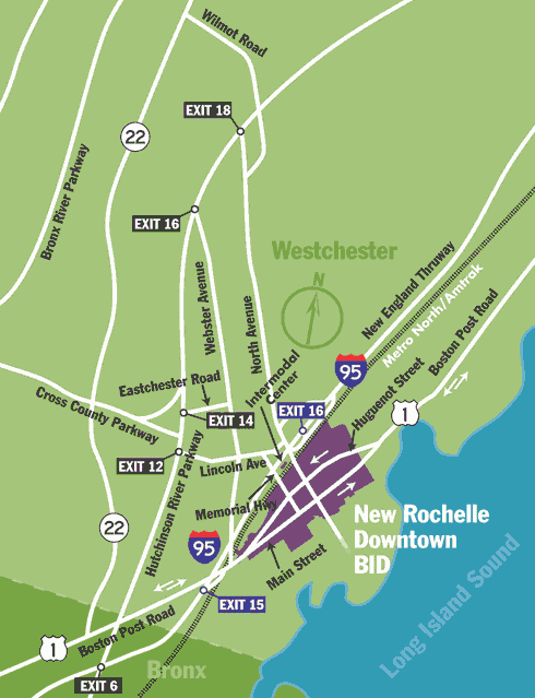 New Rochelle Downtown Business Improvement District Map