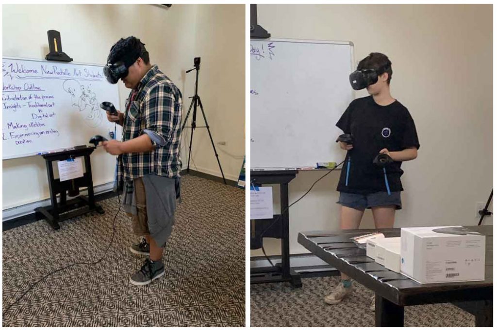 Students with VR Headsets