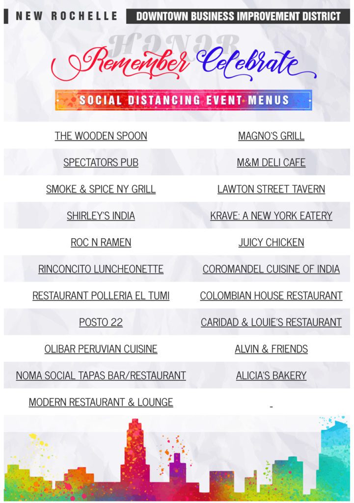 Social Distance Menu