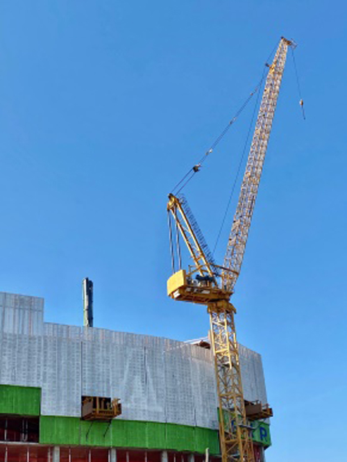 Downtown New Rochelle Construction Crane