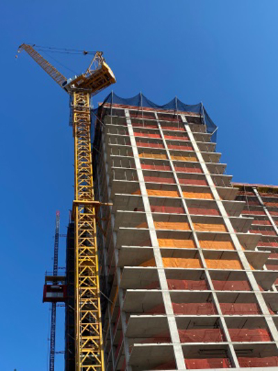 Downtown New Rochelle Construction Crane