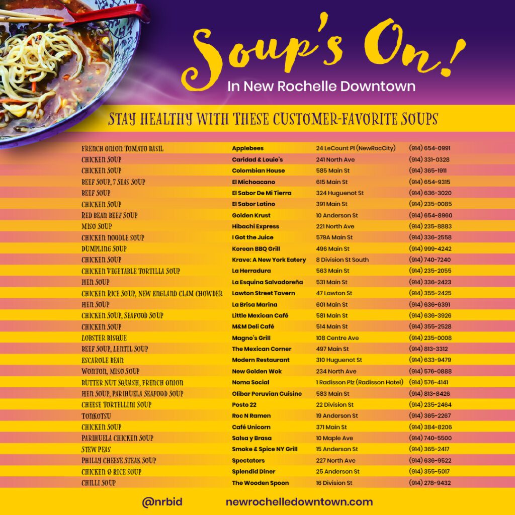 Soup's On New Rochelle Downtown