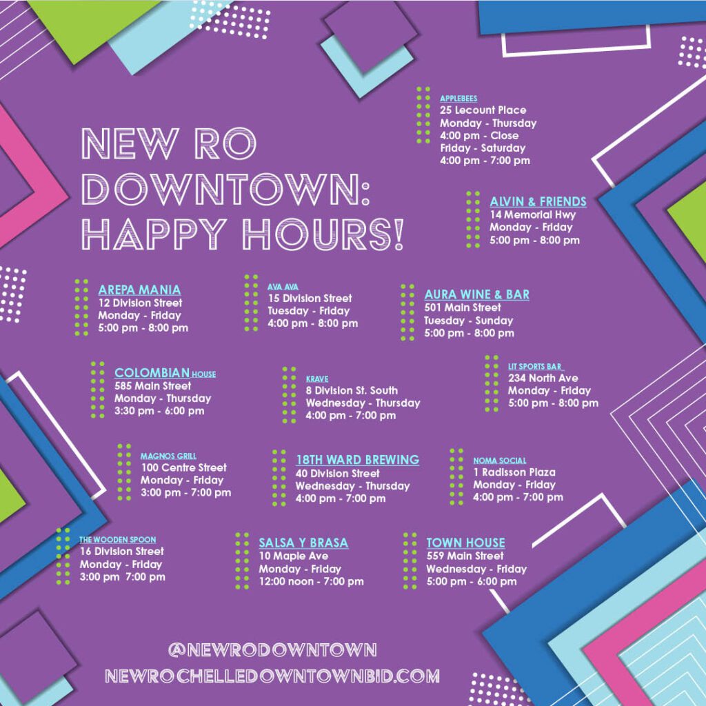 New Rochelle Downtown Happy Hours