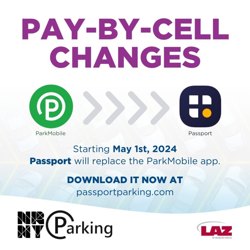 Pay-by-cell changes: Starting May 1st, 2024