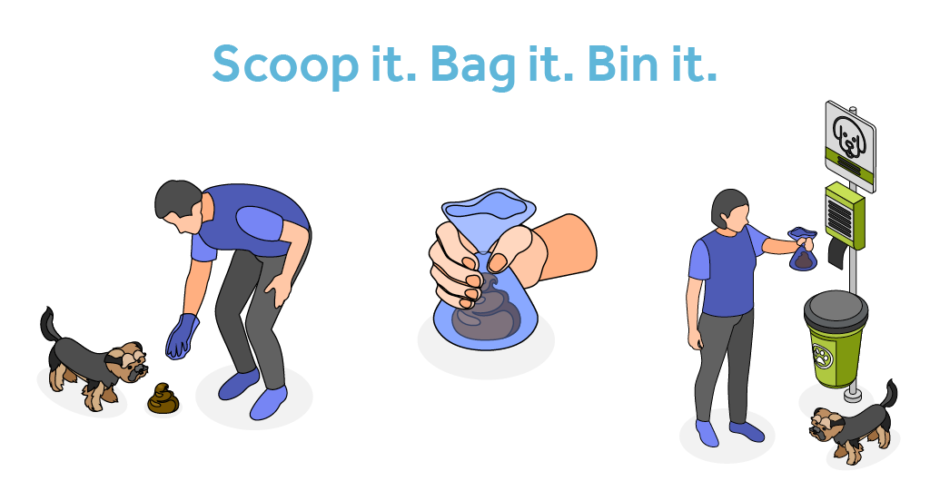 scoop it bag it bin it Scoop it. Bag it. Bin it.